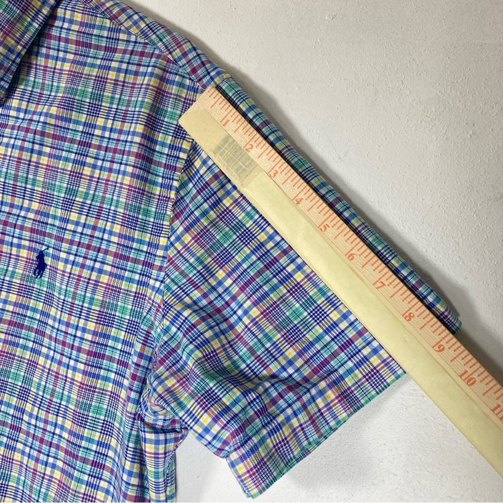 Polo Ralph Lauren Classic Fit Oxford Button Down Shirt Plaid Colorful Mens L - Picture 10 of 16